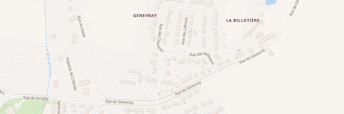 Plan du 6 Rue des Moissons à Sorigny