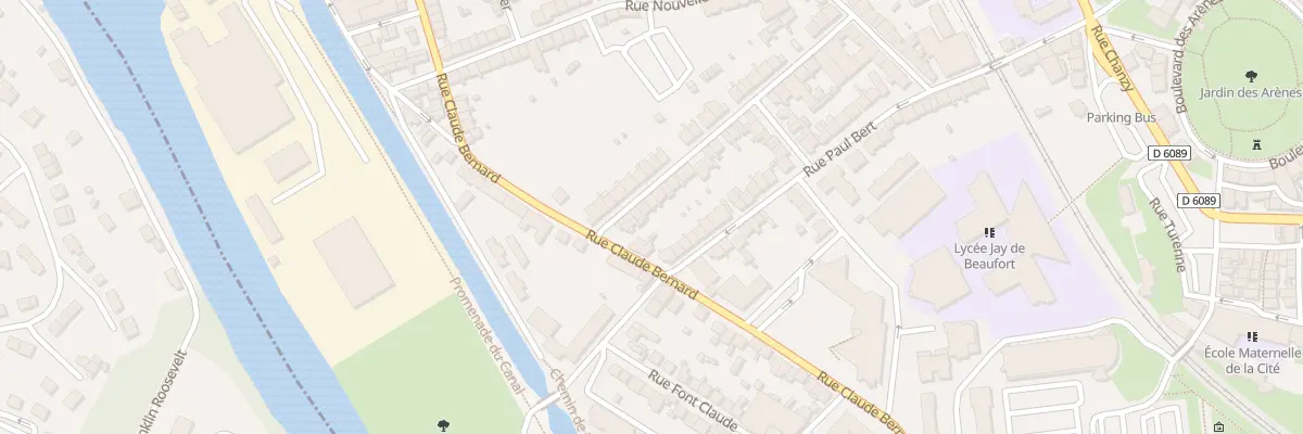 Plan du 10 Rue Courbet à Périgueux