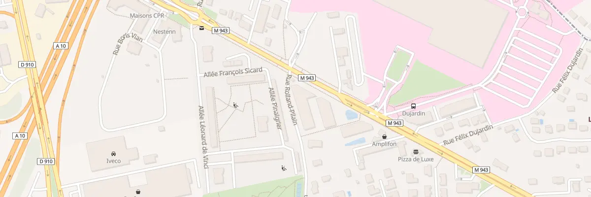 Plan du 83 Rue Rolland Pilain à Chambray-lès-Tours