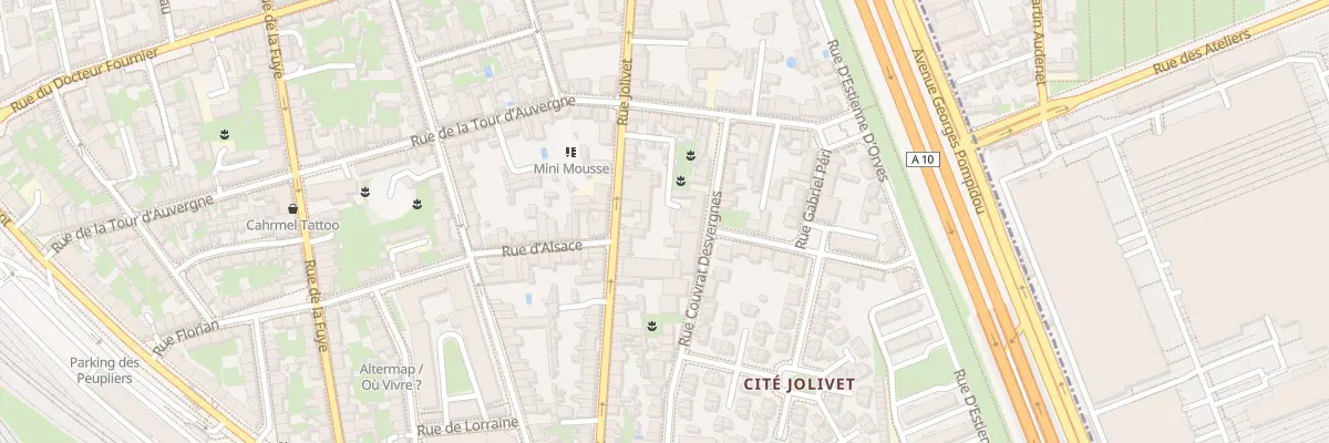 Plan du 218 Rue Jolivet à Tours