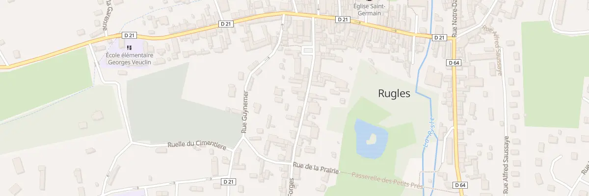 Plan du 28 Rue des Forges à Rugles