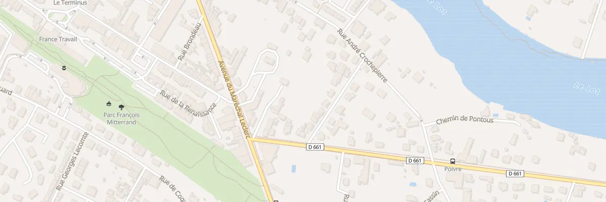 Plan du 9 Rue Henri Barbusse à Villeneuve-sur-Lot
