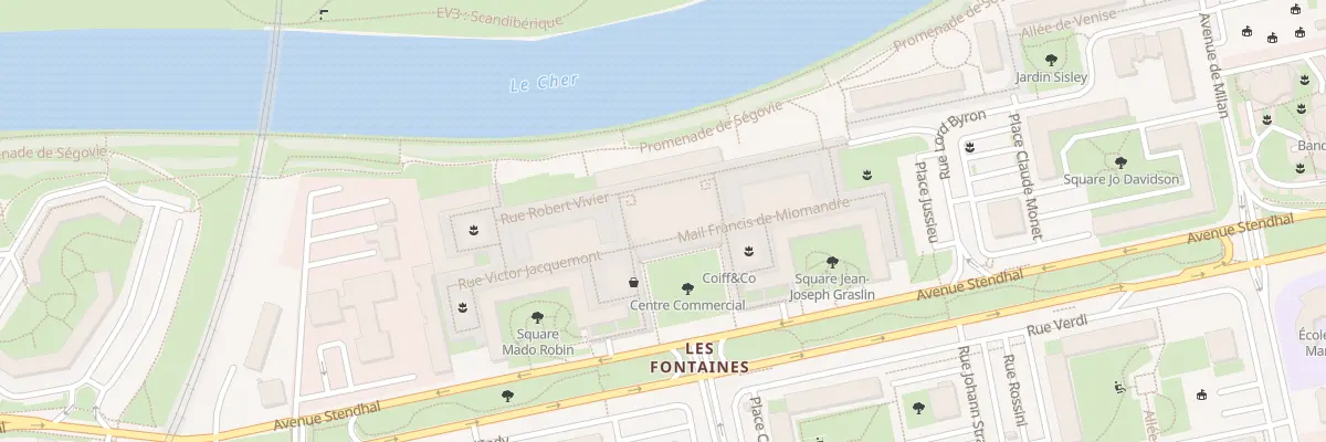 Plan du 11 Mail Francis de Miomandre à Tours