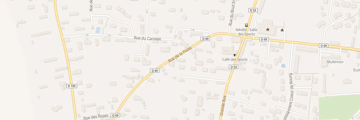 Plan du 5 Rue de la Poste à Néville