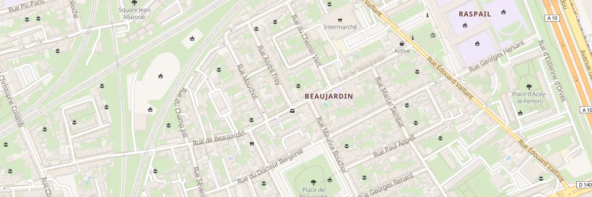 Plan du 90 Rue de Beaujardin à Tours