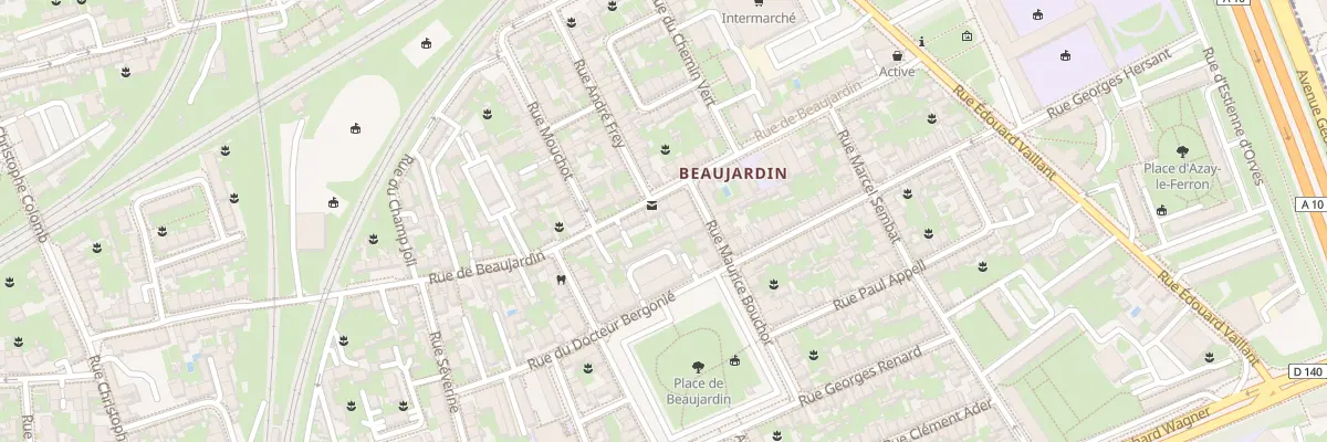 Plan du 77 Rue de Beaujardin à Tours