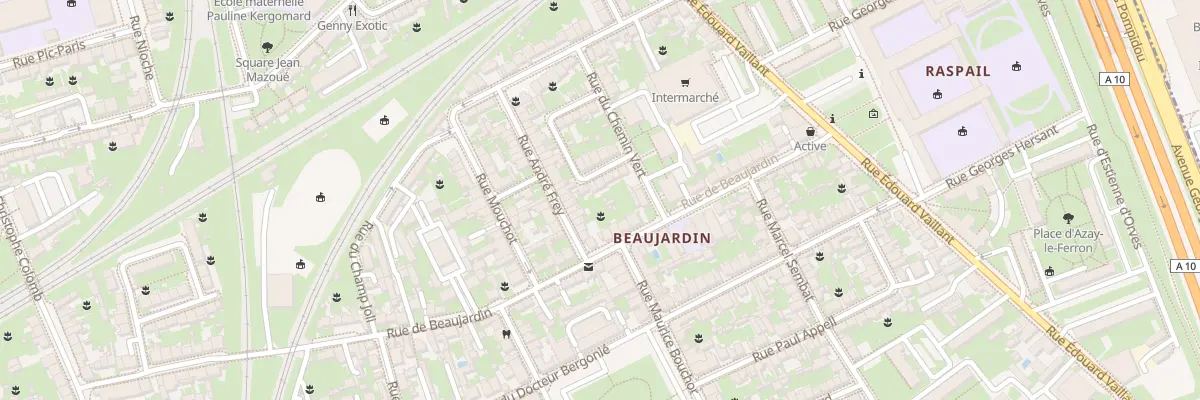 Plan du 36 Rue Claude Debussy à Tours