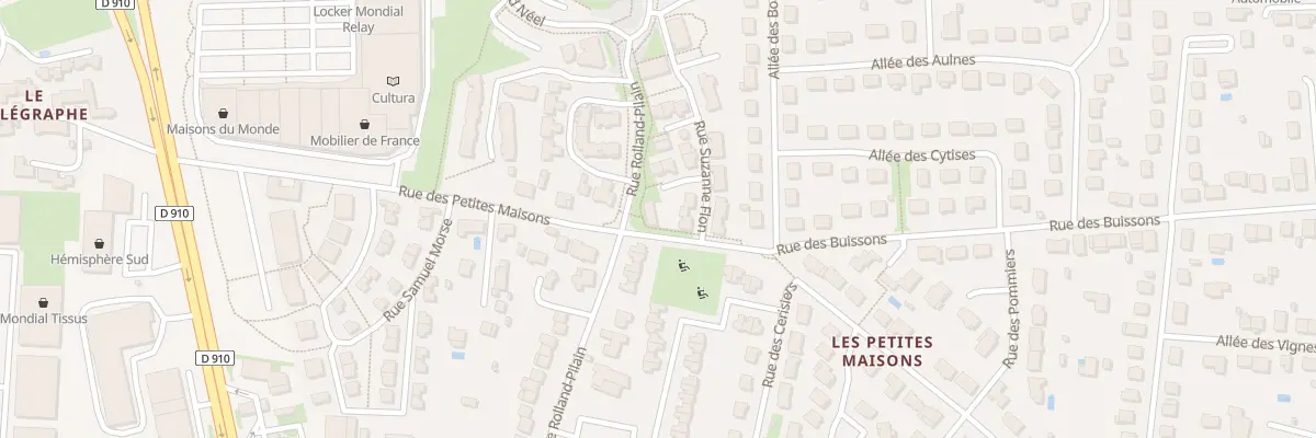 Plan du 25 Rue Rolland Pilain à Chambray-lès-Tours