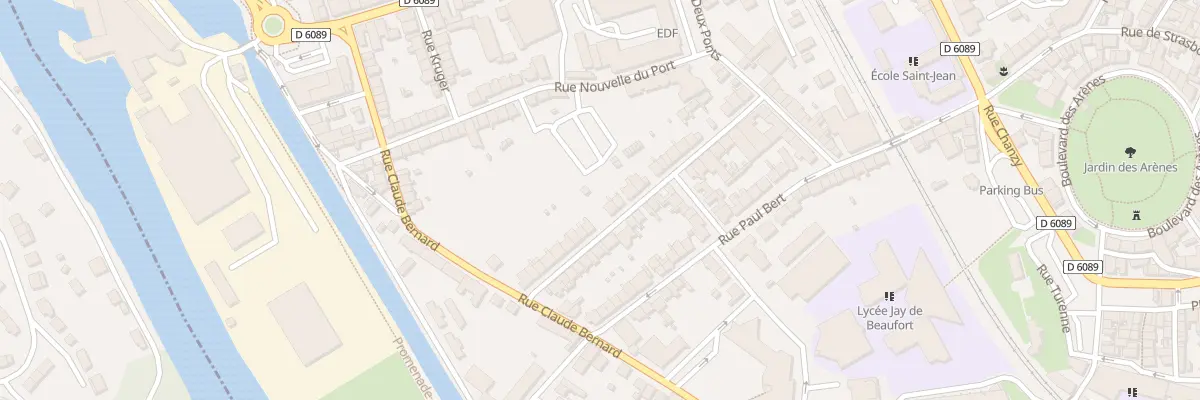 Plan du 23 Rue Courbet à Périgueux