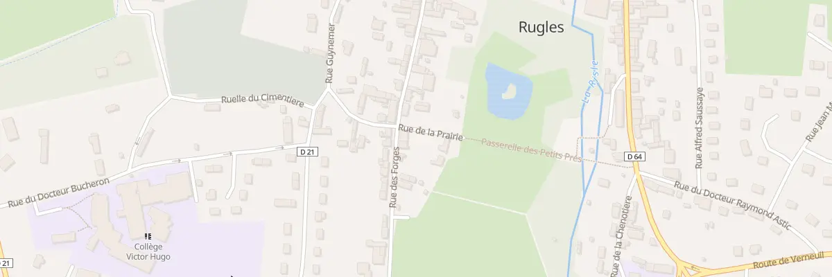Plan du 45 Rue des Forges à Rugles