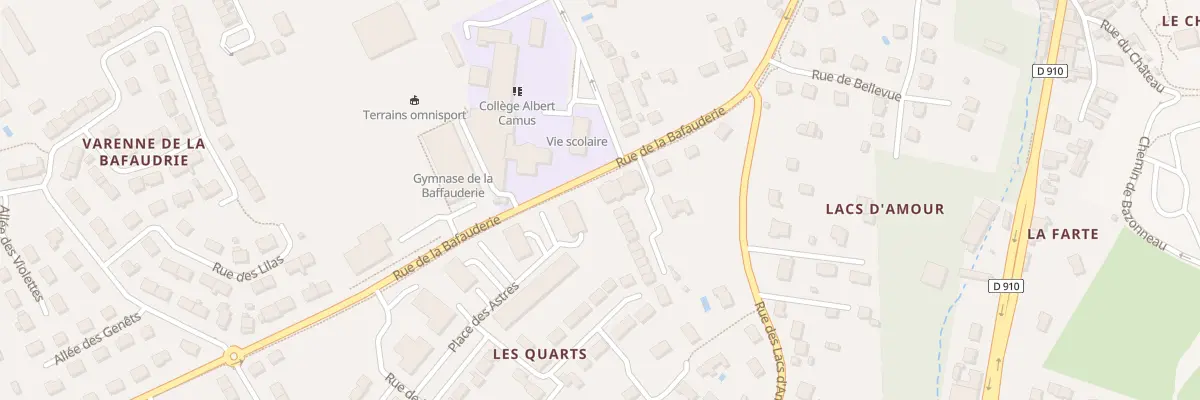 Plan du 6 Rue de la Bafauderie à Montbazon