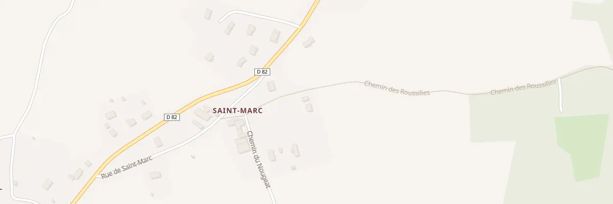 Plan du 132 Che des Roussilles à Champagnac-de-Belair