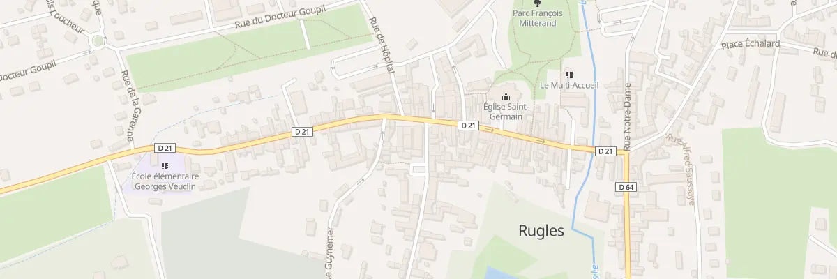 Plan du 2 Rue des Forges à Rugles