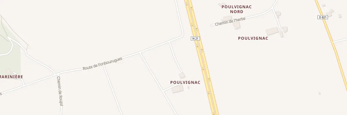 Plan du 16 Poulvignac à Saint-Antoine-de-Ficalba