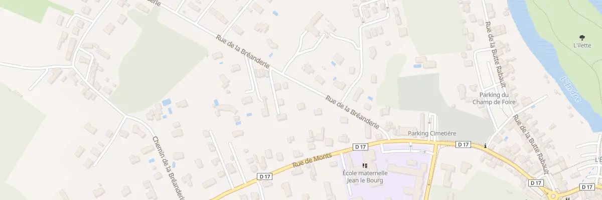Plan du 10 Rue de la Bréanderie à Montbazon