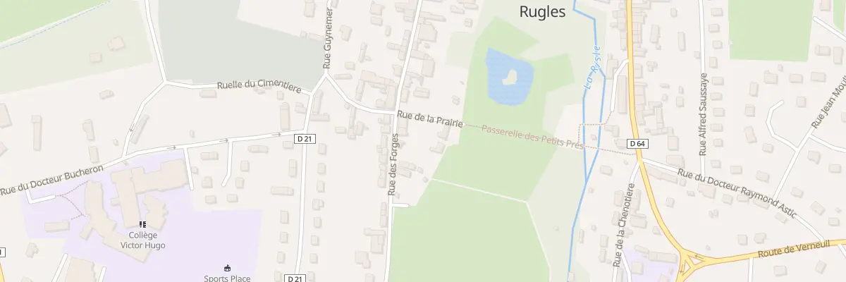 Plan du 47 Rue des Forges à Rugles