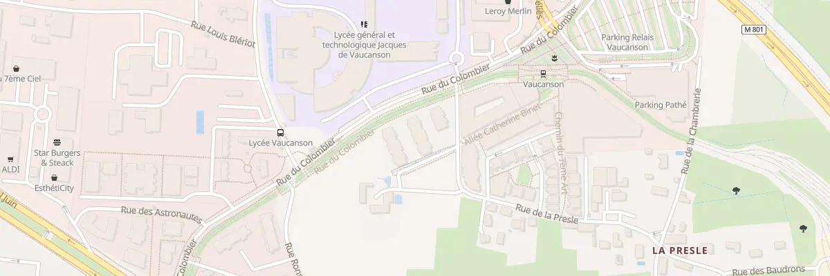 Plan du 5 Rue Angélique du Coudray à Tours