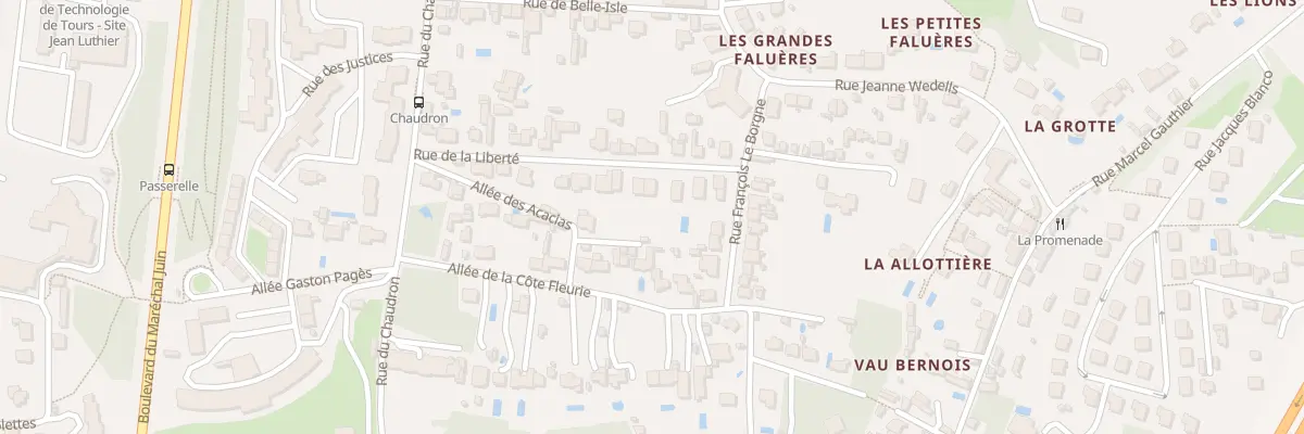 Plan du 6 Rue de la Liberté à Tours