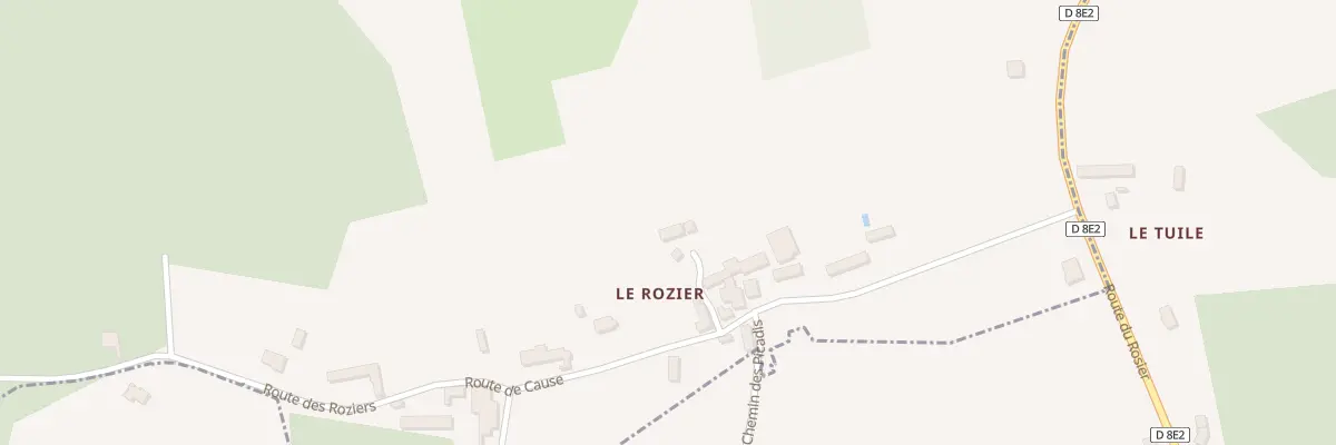 Plan du 69 Le Rozier à Pressignac-Vicq