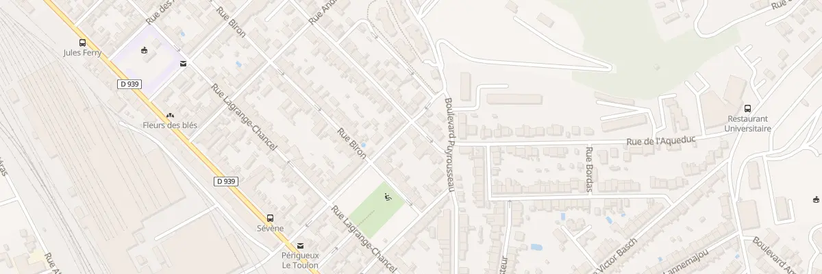 Plan du 22 Rue Sévène à Périgueux