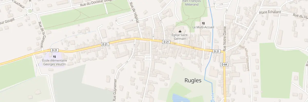 Plan du 7 Rue des Forges à Rugles