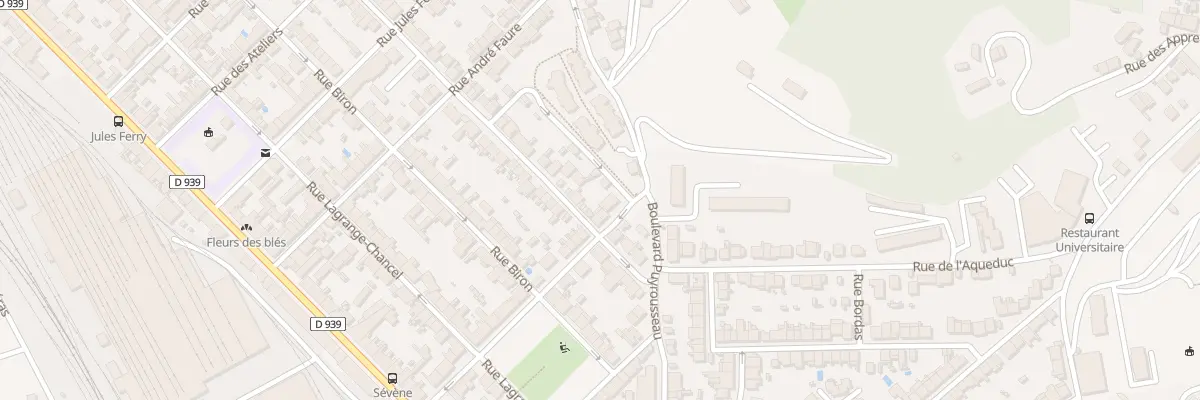 Plan du 45 Rue Sévène à Périgueux