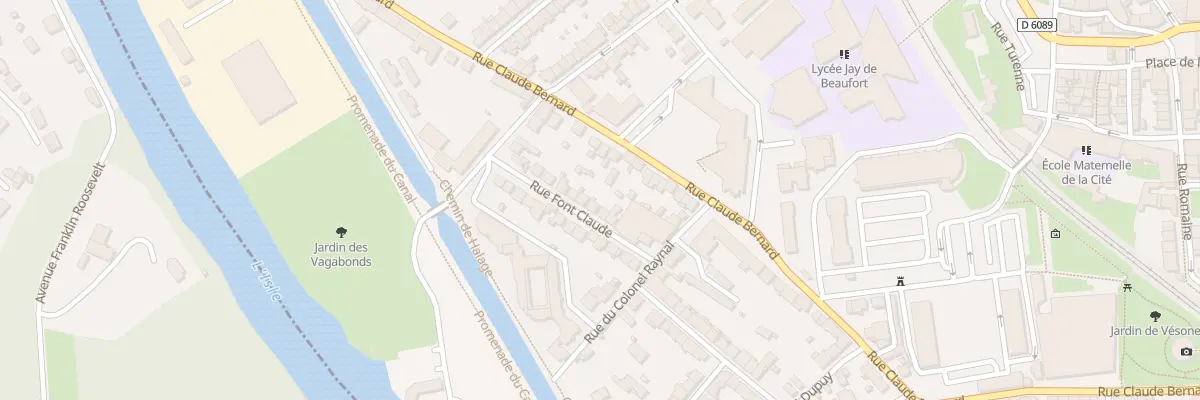 Plan du 19 Rue Font Claude à Périgueux