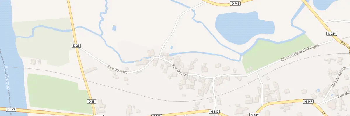 Plan du 28 Rue du Port à Lussac-les-Châteaux