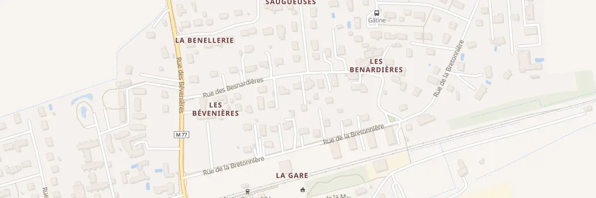 Plan du 21 Rue des Benardieres à Notre-Dame-d’Oé