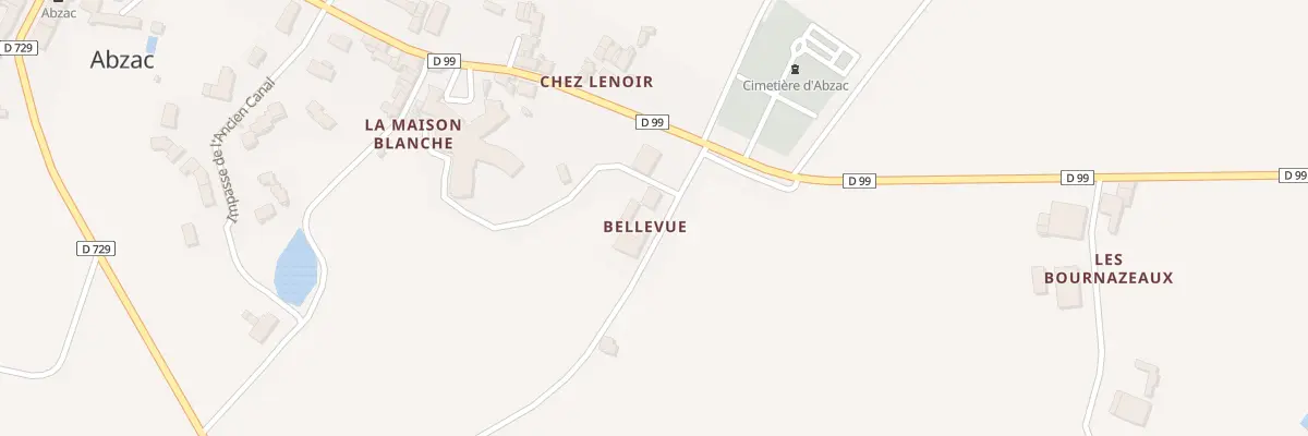 Plan du 5277 Bellevue à Abzac