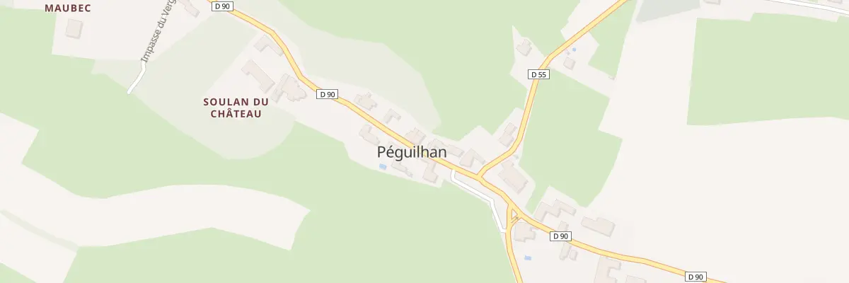 Plan du 92 Village à Péguilhan