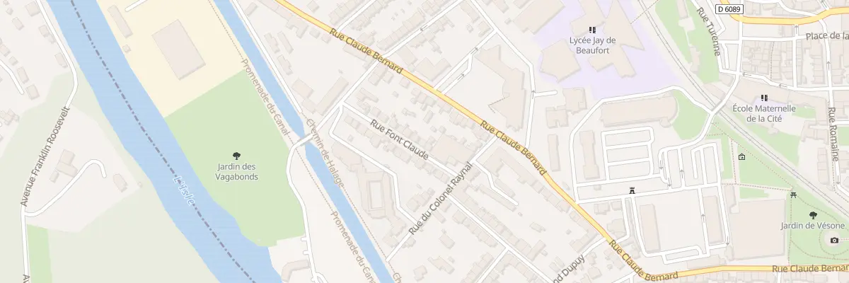 Plan du 21 Rue Font Claude à Périgueux