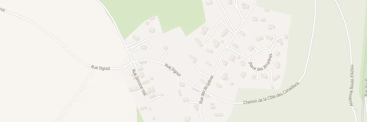 Plan du 34 Rue des Bruyères à Aclou