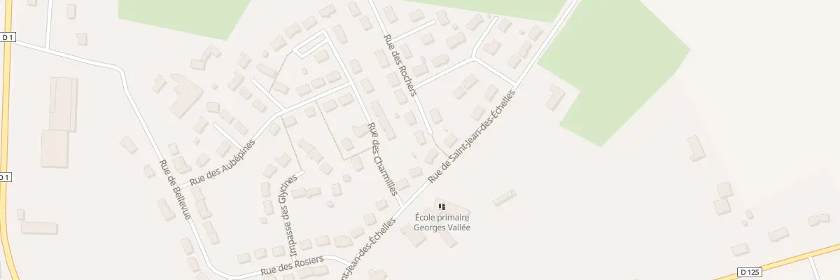 Plan du 1 Rue des Rochers à Lamnay