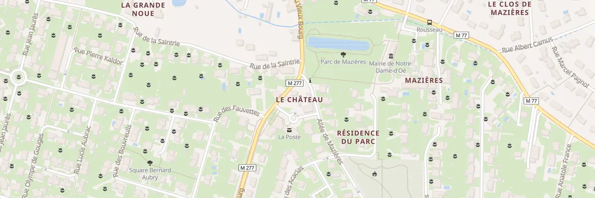 Plan du 1 All de Mazières à Notre-Dame-d’Oé