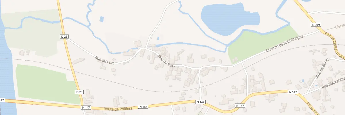 Plan du 22 Rue du Port à Lussac-les-Châteaux