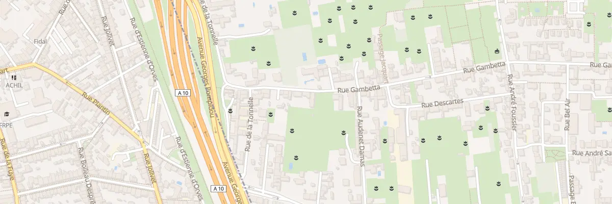 Plan du 9 Rue Gambetta à Saint-Pierre-des-Corps