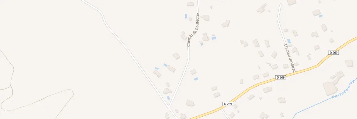 Plan du 965 Pouteque à Castelculier