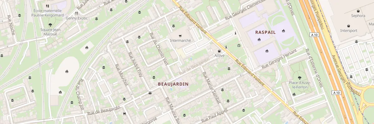 Plan du 110 Rue de Beaujardin à Tours