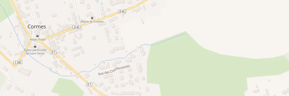 Plan du 32 Rue des Chardonnerets à Cormes