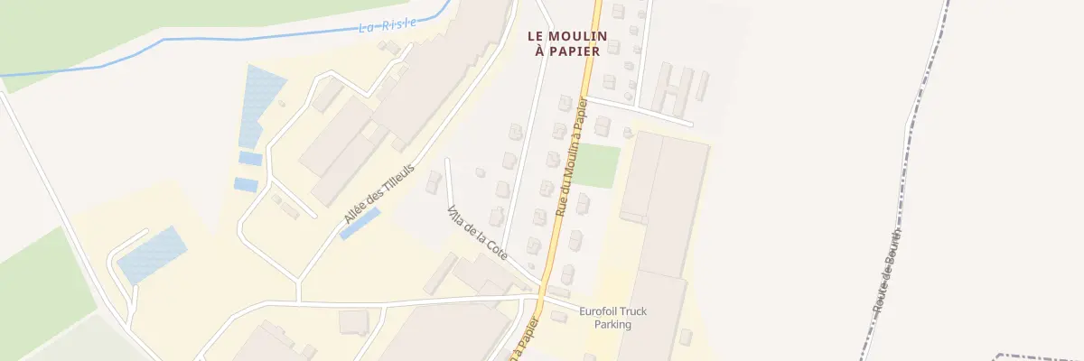 Plan du 52 Rue du Moulin a Papier à Rugles
