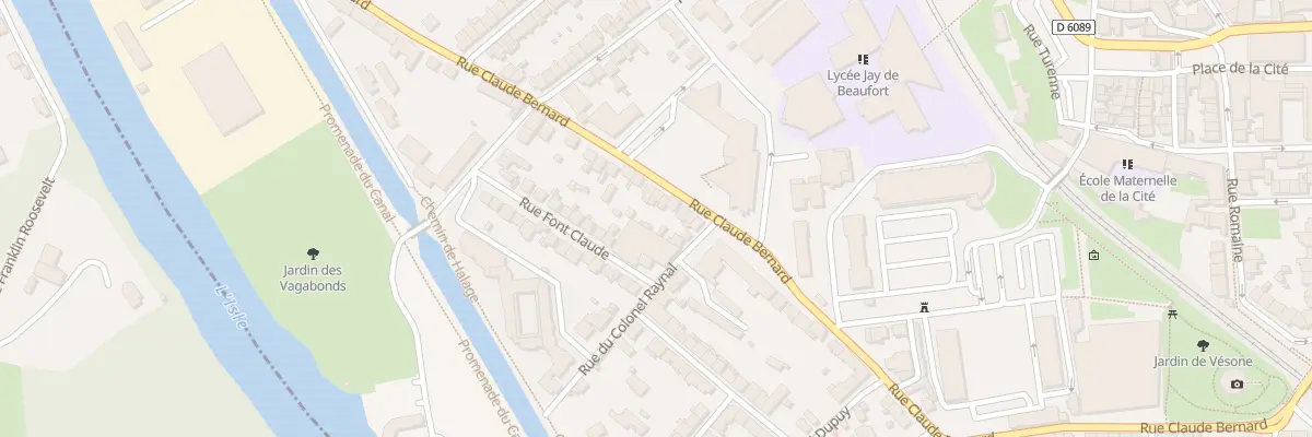Plan du 93 Rue Claude Bernard à Périgueux