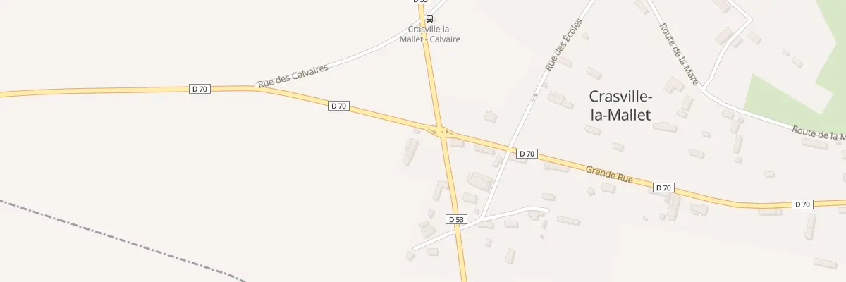 Plan du 1 Grande Rue à Crasville-la-Mallet