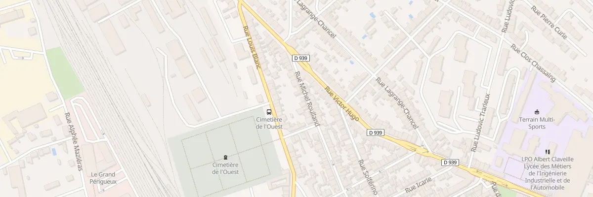 Plan du 59 Rue Michel Roulland à Périgueux