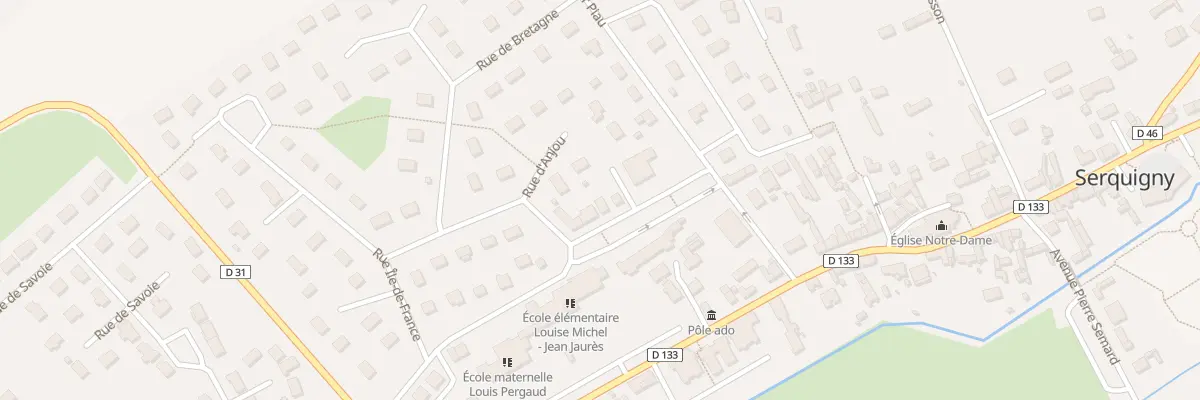Plan du 13 Rue de Normandie à Serquigny