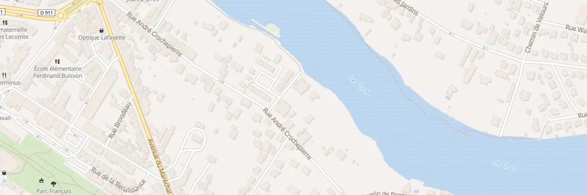 Plan du 33 Rue André Crochepierre à Villeneuve-sur-Lot
