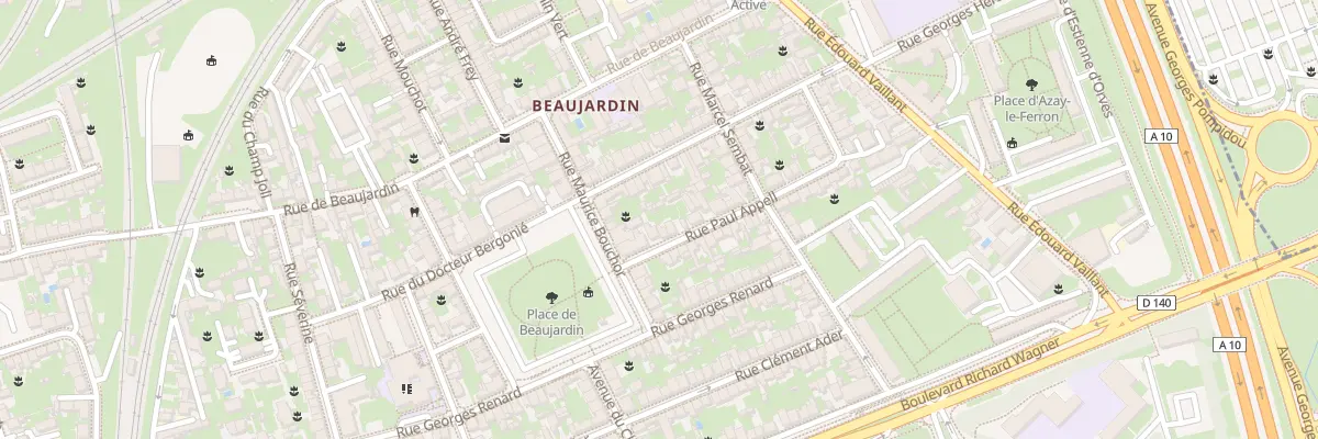 Plan du 10 Rue Paul Appell à Tours