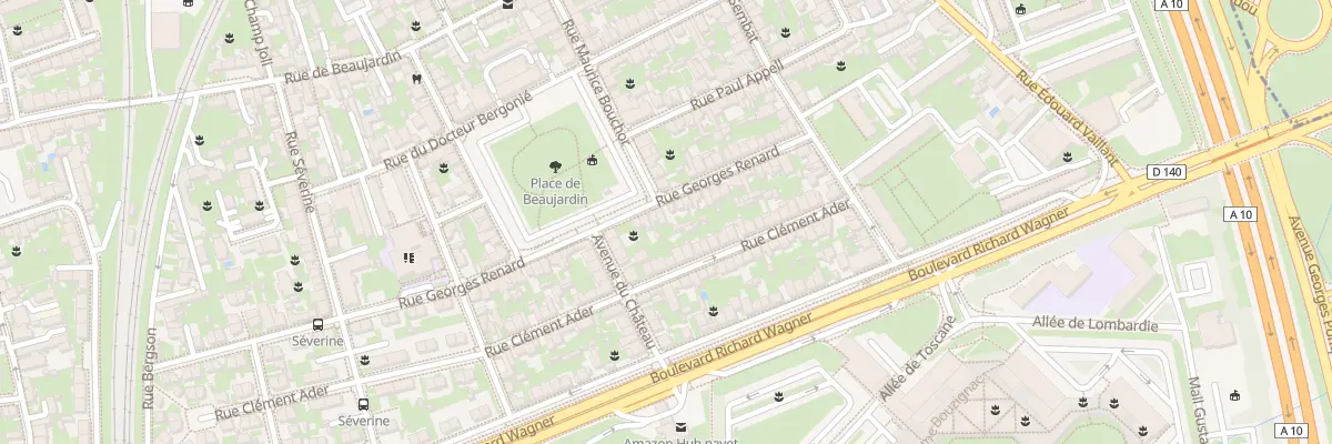 Plan du 83 Rue Georges Renard à Tours