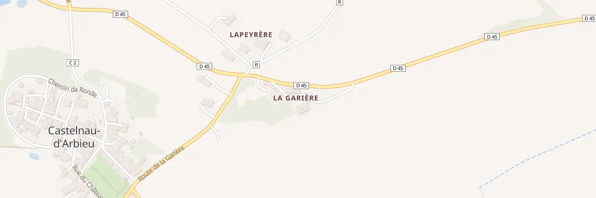 Plan du 60 Rte de Saint-Clar à Castelnau-d’Arbieu