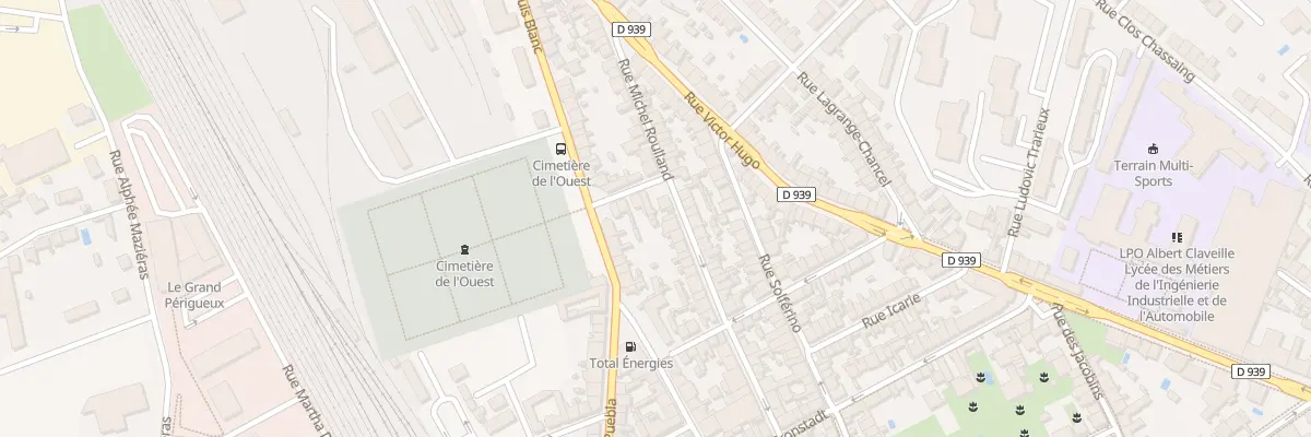Plan du 43B Rue Michel Roulland à Périgueux